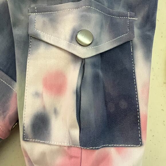 Like an Angel Girl's Tie Dye Jeggings/Leggings in Pink/Blue Size 6x - Picture 3 of 6